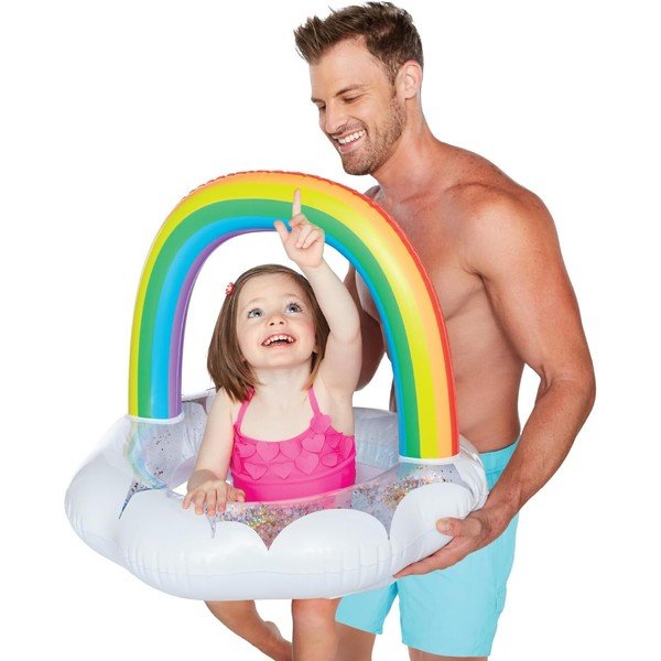 Colac gonflabil pentru copii Big Mouth Inc. Rainbow-image-1