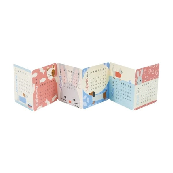 Mini calendar de masă Busy B Cute 2017-image-2