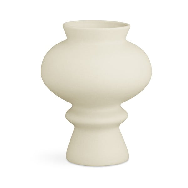 Vază din ceramică Kähler Design Kontur, înălțime 23 cm, crem