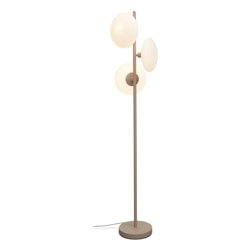 Lampadar crem cu abajur din sticlă (înălțime 161 cm) Sapporo – it\'s about RoMi