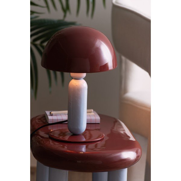 Veioză burgundy/albastru-deschis din metal (înălțime 30 cm) Firenze round – Leitmotiv-image-1