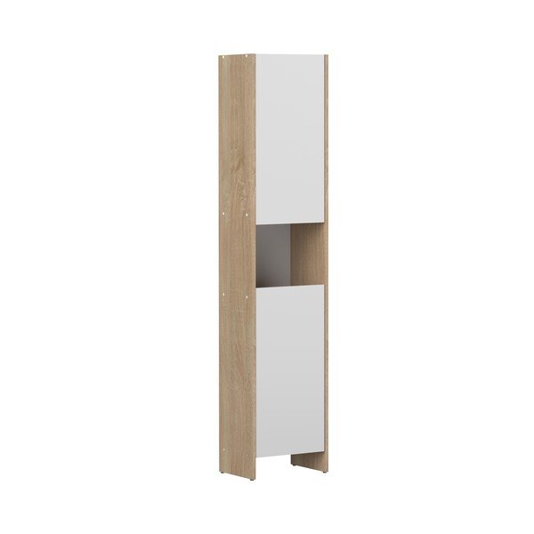 Dulap de baie înalt alb 38x180 cm Biarritz - TemaHome -image-2