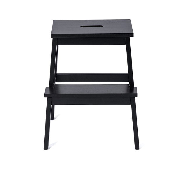 Scaun din lemn de cauciuc negru Corg - Bonami Selection-image-2