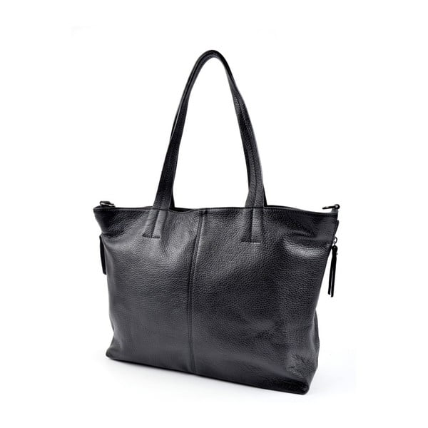 Geantă din piele Roberta M Awero Nero, negru-image-1