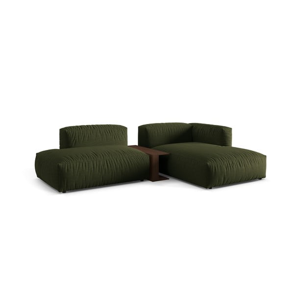 Colțar modular verde (cu colț pe partea dreaptă) Martina – Micadoni Home-image-1