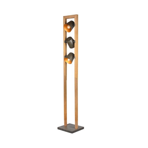 Lampadar în culoare naturală cu abajur din metal (înălțime 150 cm) Bell – Trio-image-2