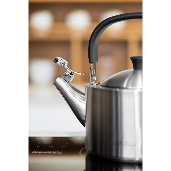 Ceainic din oțel inoxidabil mat cu capac de presiune Vialli Design Diamante, 1,5 l-image-3