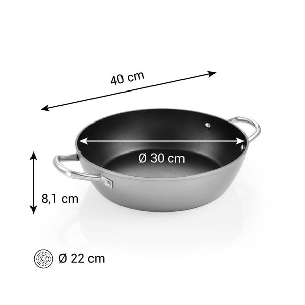 Tigaie cu suprafață antiaderentă din aluminiu ø 30 cm GrandChef+ – Tescoma-image-1