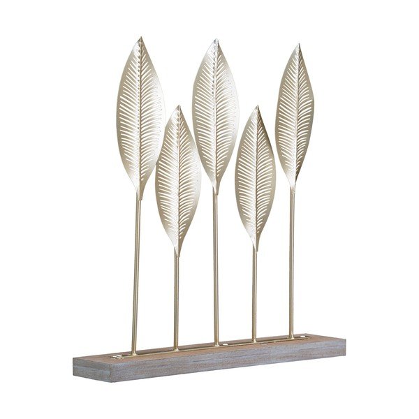 Statuetă decorativă Mauro Ferretti Shot Leaf, auriu-image-2