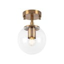Plafonieră alămie cu abajur din sticlă ø 15 cm Atmaca – Opviq lights
