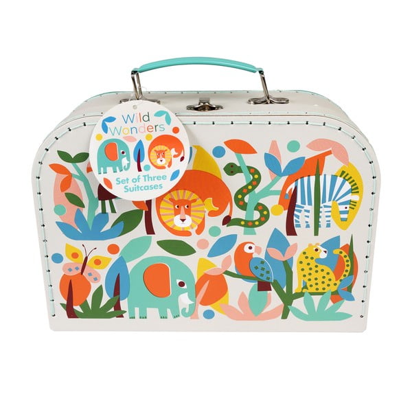 Valize pentru copii 3 buc. Wild Wonders - Rex London-image-2