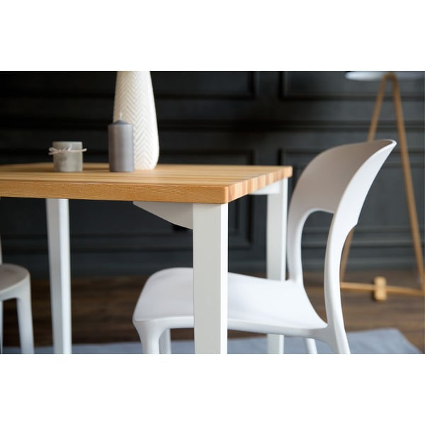 Masă Ragaba TRIVENTI, 80 x 80 cm, alb-image-1