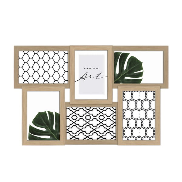 Ramă foto în culoare naturală de agățat 44x27 cm Beech – knor