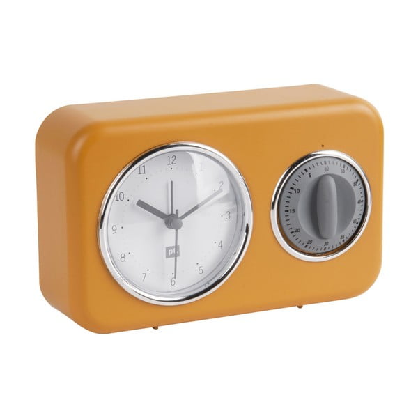 Ceas cu timer de bucătărie PT LIVING Nostalgia, galben