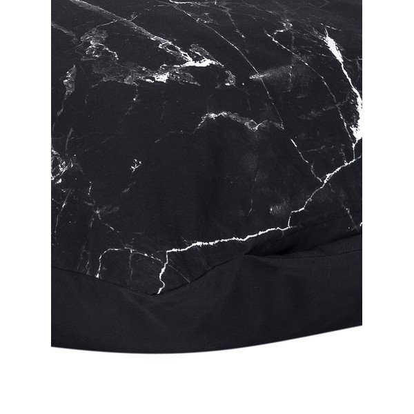 Set de 2 fețe de pernă decorative din bumbac percale Westwing Collection Malin, 40 x 80 cm, negru-image-2