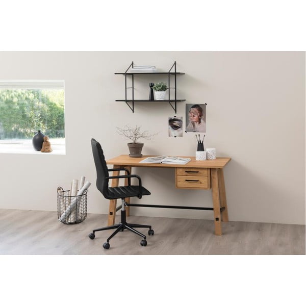 Scaun de birou pe roți Actona Wislow, negru-image-1