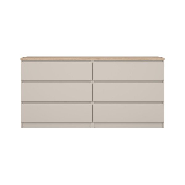 Comodă crem 154x76x50 cm Naia – Tvilum-image-3