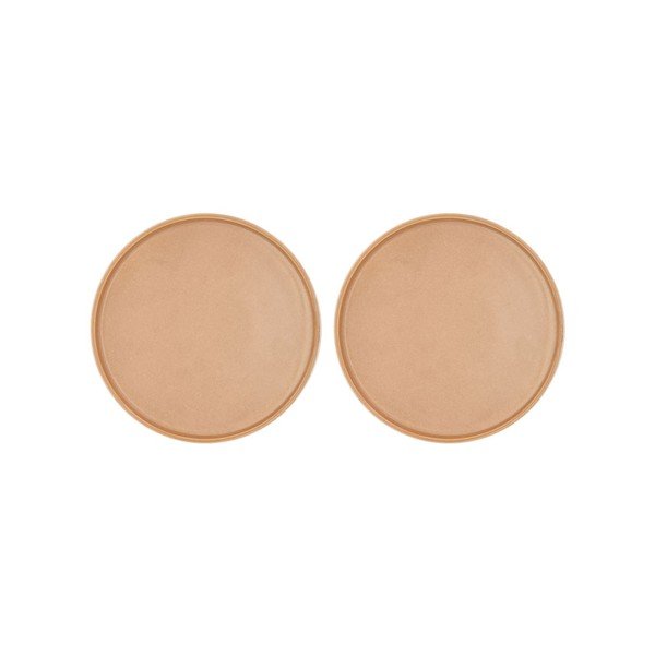 Set 2 farfurii din porțelan pentru desert Villa Collection Fjord, ø 20,8 cm, bej-image-2