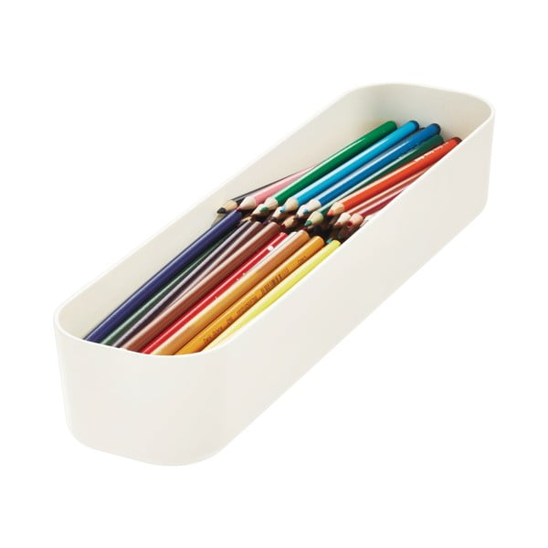 Cutie depozitare iDesign Eco, 9 x 36,5 cm, alb-image-1
