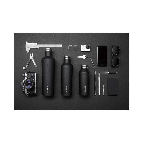 Termos din inox Corkcicle Canteen, 470 ml, negru-image-1