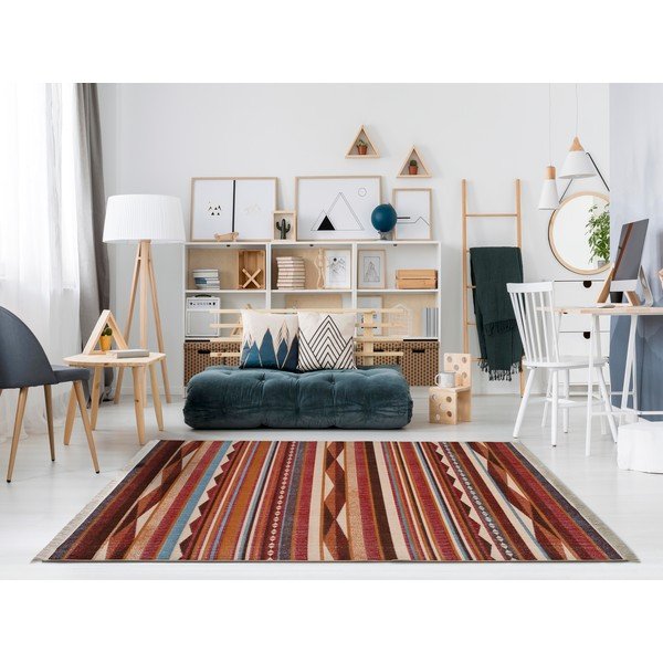 Covor Universal Caucas Stripes, 160 x 230 cm, roșu-image-1