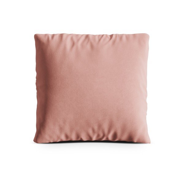 Pernă pentru canapea roz cu tapițerie din catifea Kemi – Cosmopolitan Design