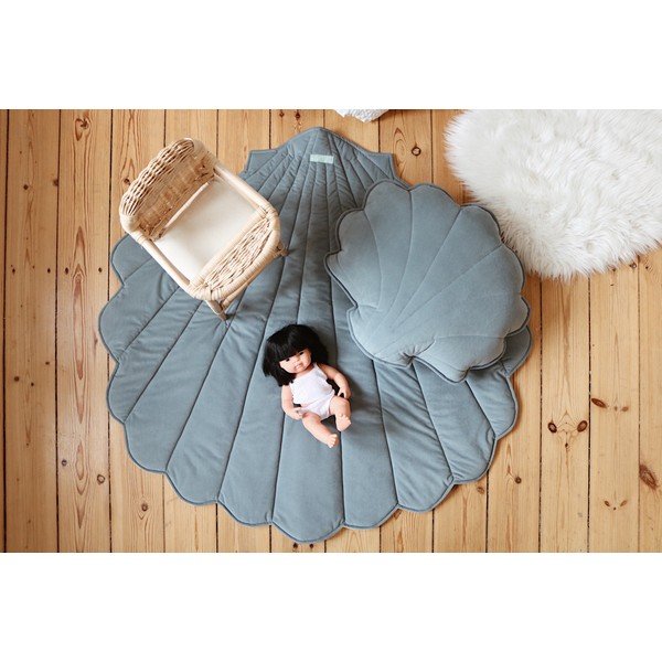 Pătură de joacă pentru copii albastră Grey Mint - Moi Mili-image-4