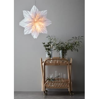 Decorațiune luminoasă suspendată de Crăciun Markslöjd Neela, înălțime 60 cm, alb