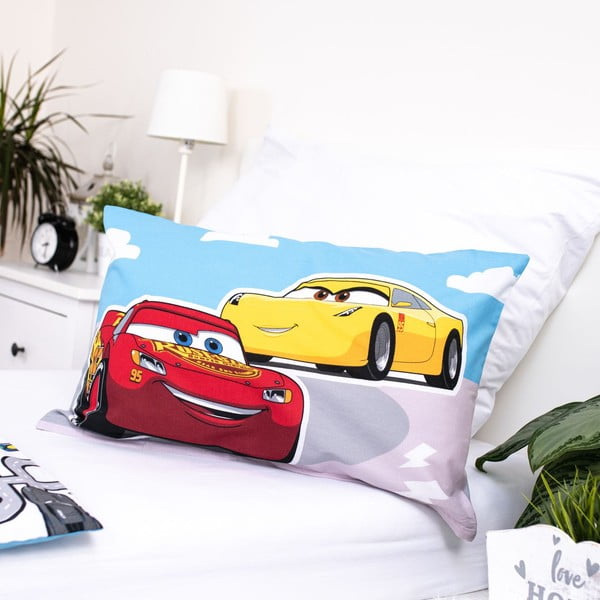 Lenjerie de pat pentru copii din bumbac pentru pătuț 100x135 cm Cars – Jerry Fabrics-image-4