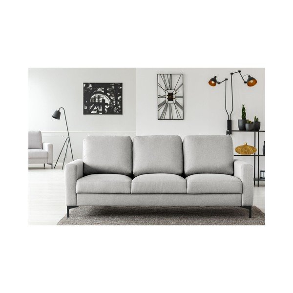 Canapea 3 locuri Cosmopolitan design Atlanta, gri deschis-image-1