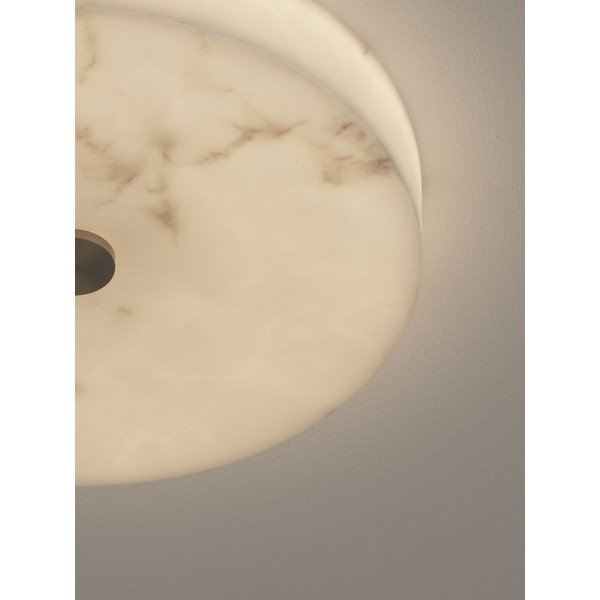 Plafonieră crem/alămie LED cu intensitate reglabilă cu aspect de piatră Serita – Nova Luce-image-1