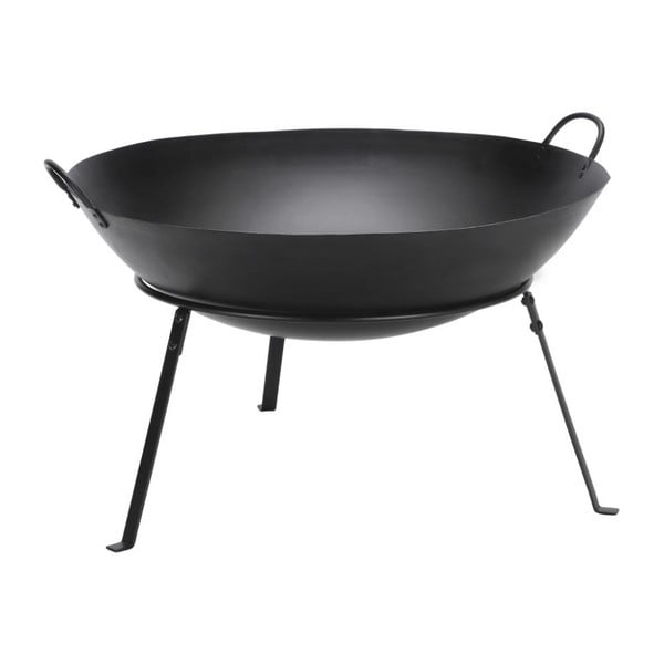 Coș din oțel pentru foc A Simple Mess Torino Black, ⌀ 60 cm, negru