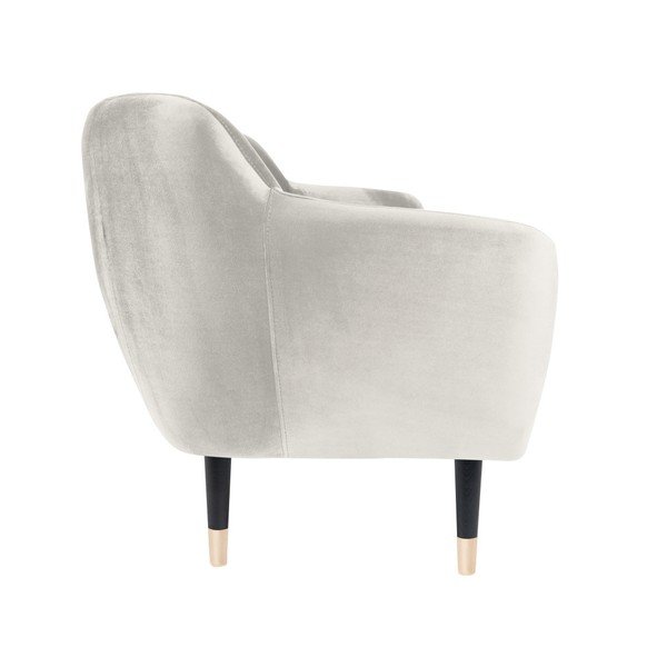 Canapea Mazzini Sofas BENITO cu picioare negre, crem, 188 cm-image-3