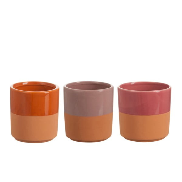 Set 3 sfeșnice din ceramică J-Line Cacher