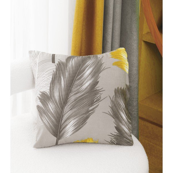Lenjerie de pat galben-gri din micro satin 140x200 cm 6 piese Naomi - My House-image-2