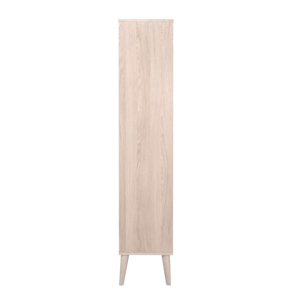 Vitrină în culoare naturală cu aspect de lemn de stejar 80x178 cm Nagano – Actona-image-4