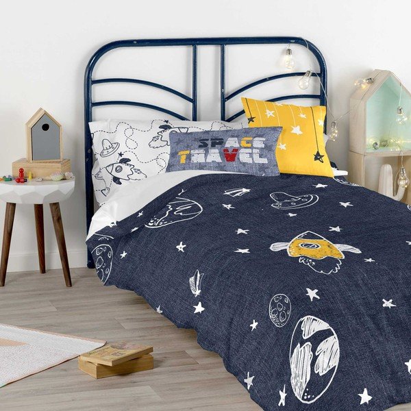 Set husă pilotă și pernă cu model Baleno Starspace, 140 x 200 cm-image-2