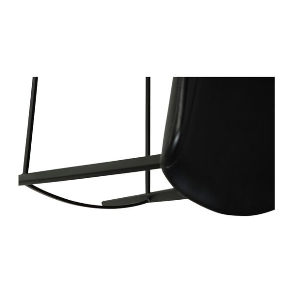 Scaun de bar din imitație de piele DAN-FORM Denmark Hype, negru-image-2
