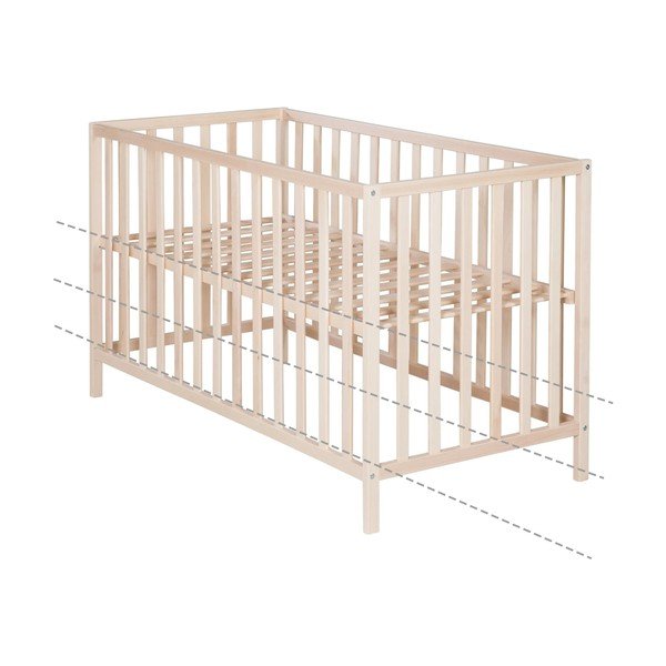 Pătuț în culoare naturală 60x120 cm Cosi – Roba-image-3