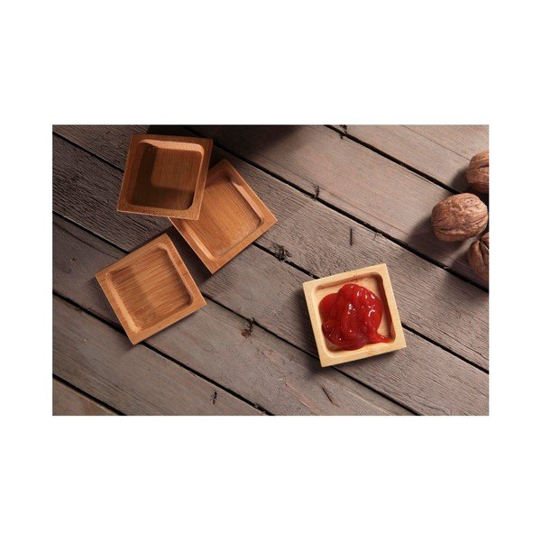 Set 4 boluri din bambus pentru sos Bambum, ⌀ 6 cm-image-2