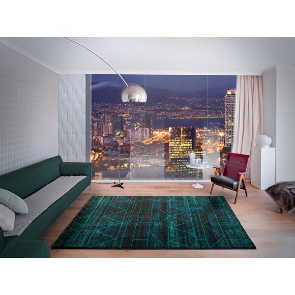 Covor Universal Neon Blue, 140 x 200 cm, albastru-image-1