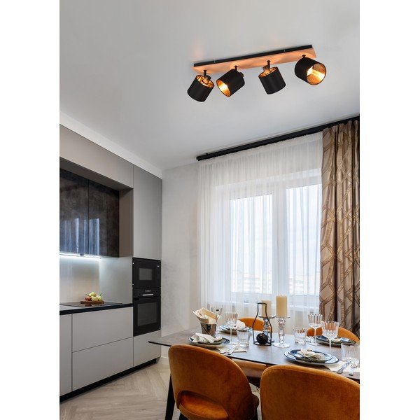 Spot negru/în culoare naturală ø 12 cm Tommy – Reality-image-1