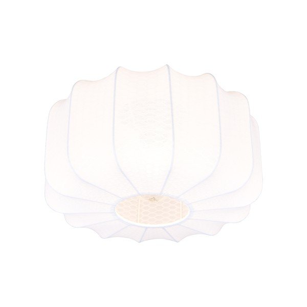 Plafonieră albă din metal cu abajur textil ø 40 cm Madleine – Reality-image-3
