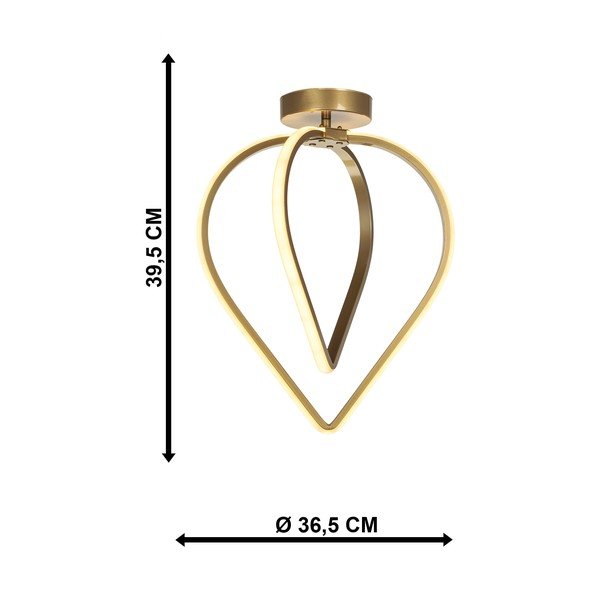 Plafonieră bronz LED din metal Pars – Squid Lighting-image-4