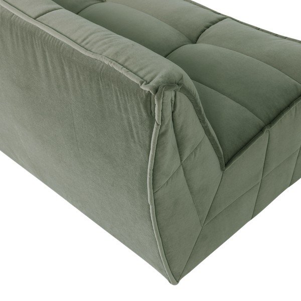 Canapea verde cu tapițerie din catifea 204 cm Cluster – vtwonen-image-4