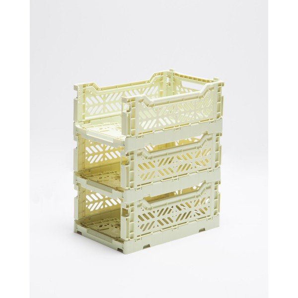 Set 3 lădițe pentru jucării Little Nice Things Caja, galben-image-3