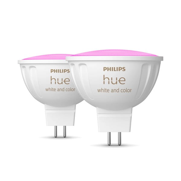 Becuri smart GU 5,3, 2 buc. 6 W White and color ambiance – Philips Hue-image-1
