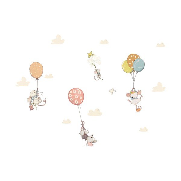 Autocolante de perete pentru camera copiilor Ambiance Flying Mouse-image-2