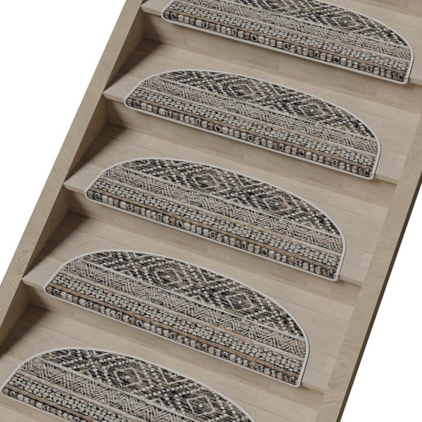 Covorașe pentru scări 16 buc. 20x65 cm Cottage Warmth – Vitaus-image-1