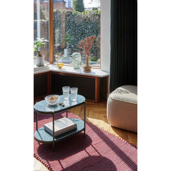 Covor din lână și bumbac Hübsch Lexa, 80 x 200 cm, violet - albastru-image-3